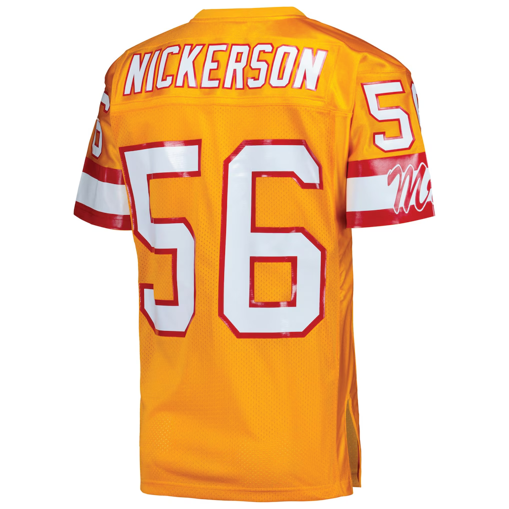 Yuxns TB.Buccaneers 1993 #56 Hardy Nickerson Mitchell & Ness Orange Authentic Throwback Retired Player Stitched Jerseys