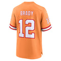 Yuxns TB.Buccaneers #12 Tom Brady Player Orange Home Game Stitched Jerseys