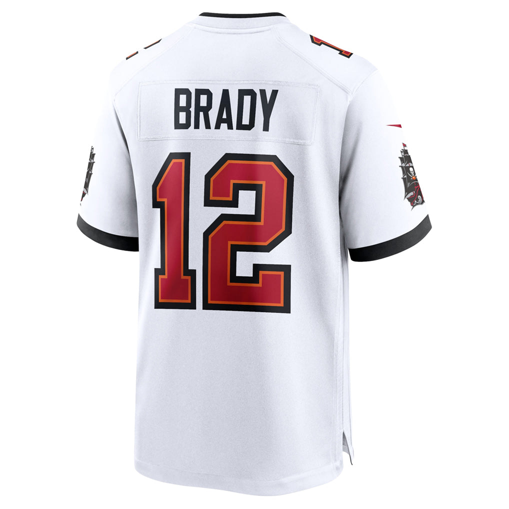 Yuxns TB.Buccaneers #12 Tom Brady Player White Home Game Stitched Jerseys