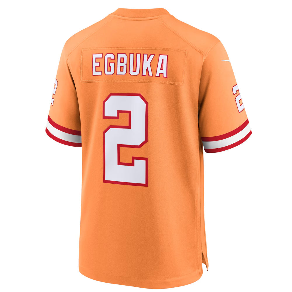 Yuxns TB.Buccaneers #2 Emeka Egbuka Player Creamsicle Alternate Game Football Jerseys