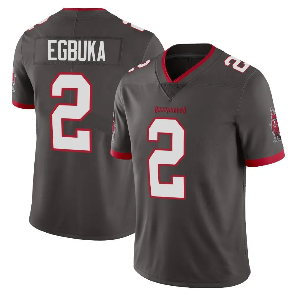 Yuxns TB.Buccaneers #2 Emeka Egbuka Player Limited Pewter Alternate Vapor Football Jerseys
