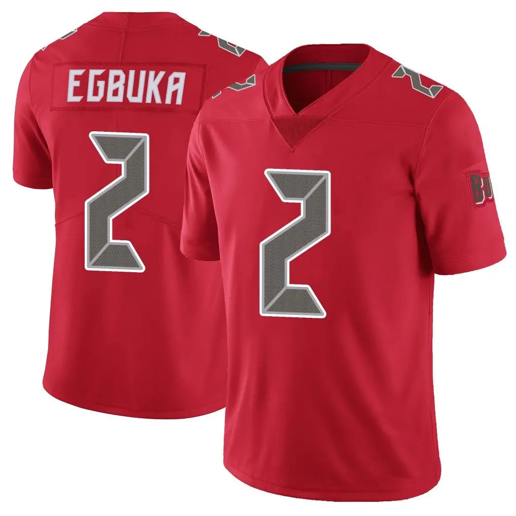 Yuxns TB.Buccaneers #2 Emeka Egbuka Player Red Vapor Limited Football Jerseys