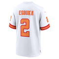 Yuxns TB.Buccaneers #2 Emeka Egbuka Player White 50th Season Game Football Jerseys
