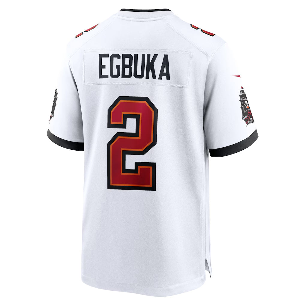 Yuxns TB.Buccaneers #2 Emeka Egbuka Player White Home Game Football Jerseys