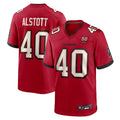 Yuxns TB.Buccaneers #40 Mike Alstott Player Red 50th Anniversary Game Football Jerseys