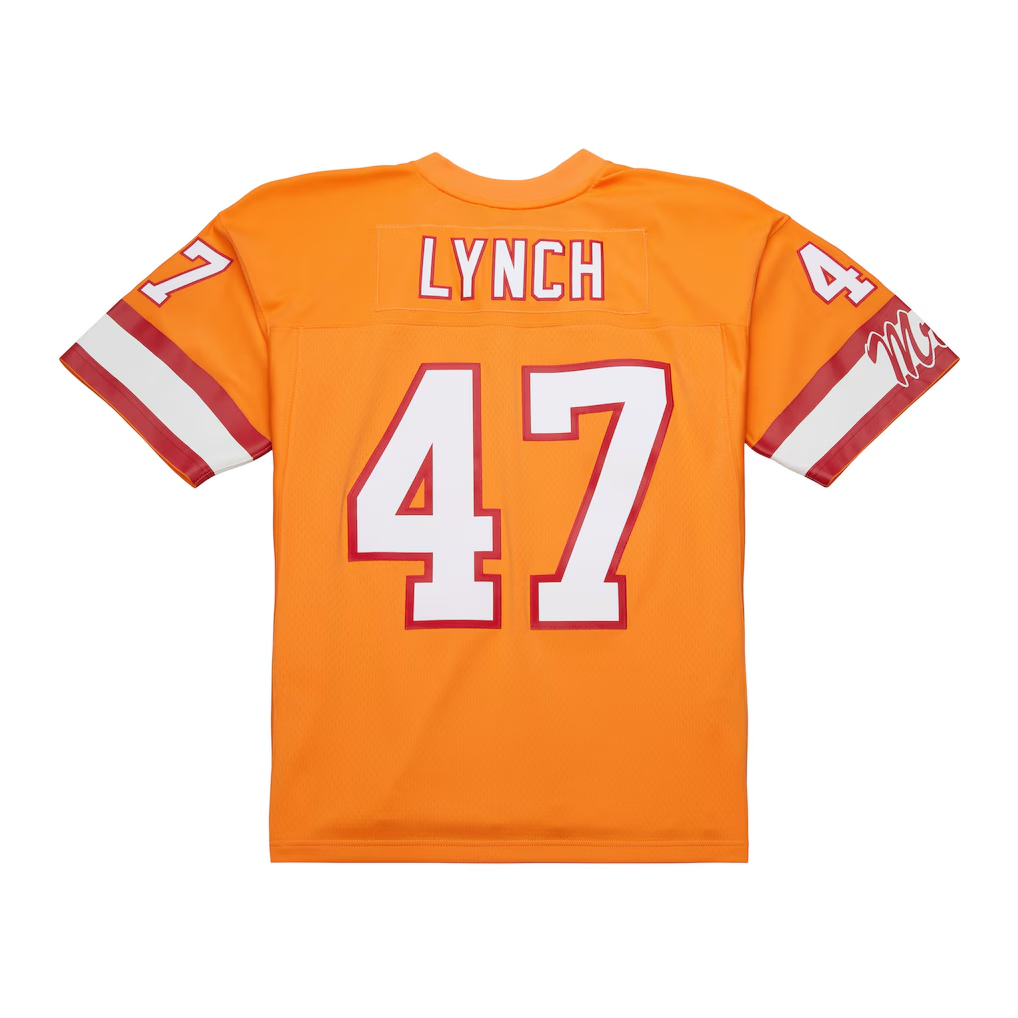 Yuxns TB.Buccaneers #47 John Lynch Mitchell & Ness Orange 1993 Legacy Replica Puhic Stitched Jerseys