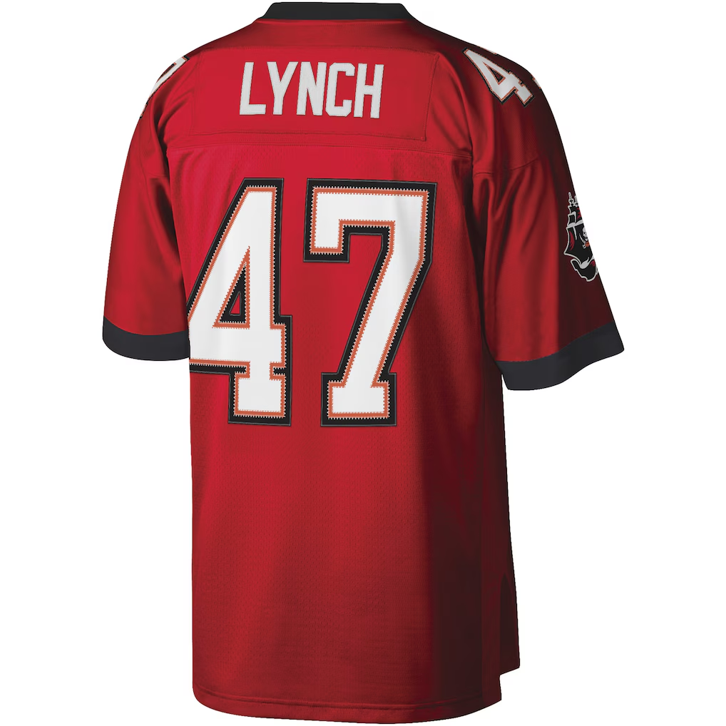 Yuxns TB.Buccaneers #47 John Lynch Mitchell & Ness Red Legacy Replica Stitched Jerseys
