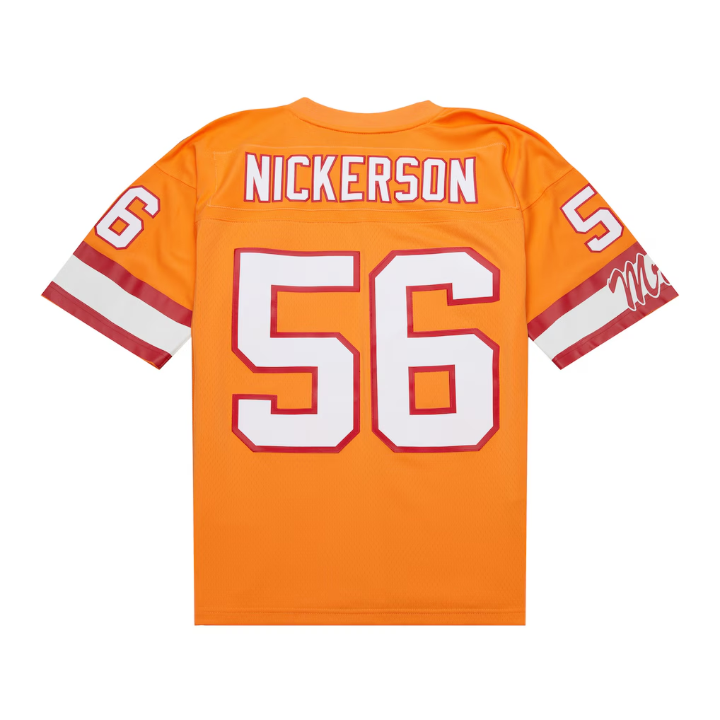 Yuxns TB.Buccaneers #56 Hardy Nickerson Mitchell & Ness Orange 1993 Legacy Replica Puhic Stitched Jerseys