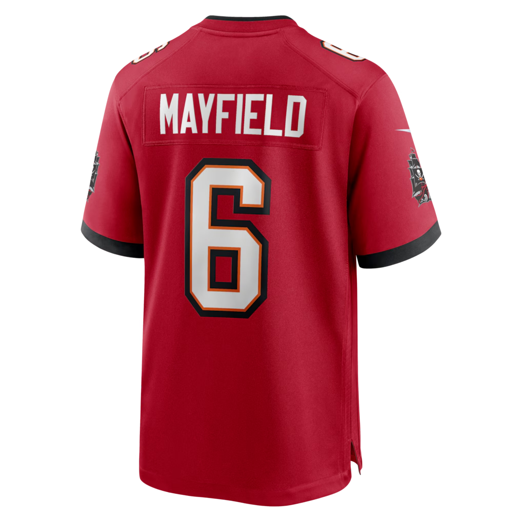 Yuxns TB.Buccaneers #6 Baker Mayfield Red Team Game Stitched Jerseys