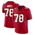 Yuxns TB.Buccaneers #78 Tristan Wirfs Player Red Limited Vapor Home Game Stitched Jerseys