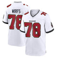 Yuxns TB.Buccaneers #78 Tristan Wirfs Player White Home Game Stitched Jerseys