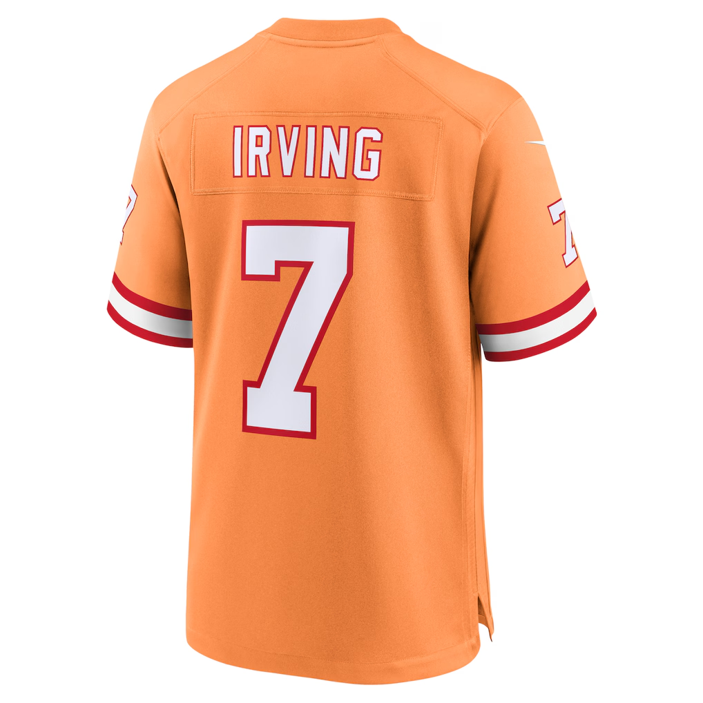 Yuxns TB.Buccaneers #7 Bucky Irving Orange Alternate Game Stitched Jerseys