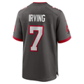 Yuxns TB.Buccaneers #7 Bucky Irving Pewter Alternate Game Stitched Jerseys