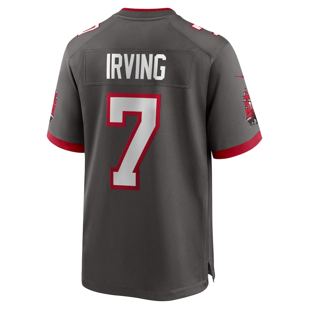 Yuxns TB.Buccaneers #7 Bucky Irving Pewter Alternate Game Stitched Jerseys