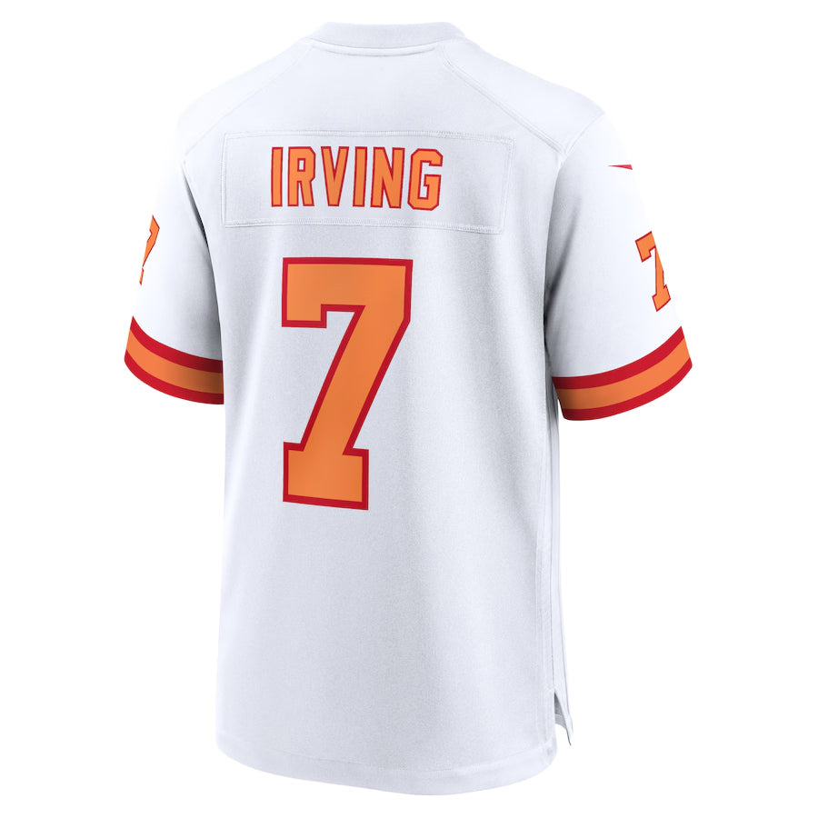 Yuxns TB.Buccaneers #7 Bucky Irving Player White Home Game Stitched Jerseys