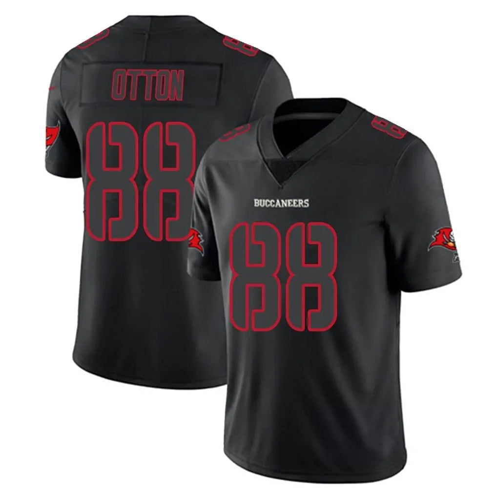 Yuxns TB.Buccaneers #88 Cade Otton Player Black Impact Limited Home Game Stitched Jerseys