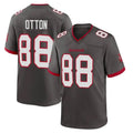 Yuxns TB.Buccaneers #88 Cade Otton Player Pewter Alternate Home Game Stitched Jerseys