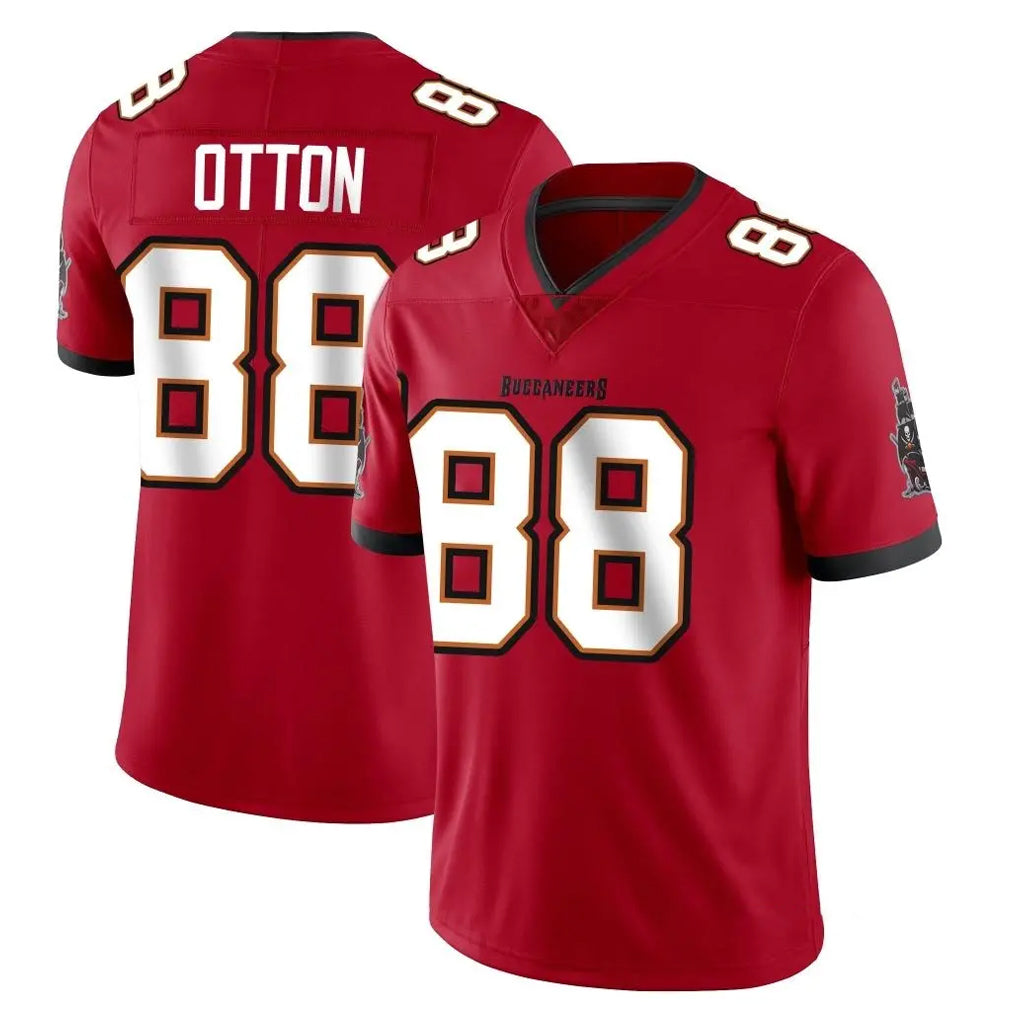 Yuxns TB.Buccaneers #88 Cade Otton Player Red Limited Vapor Home Game Stitched Jerseys