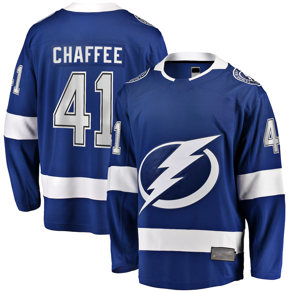 Yuxns TB.Lightning #41 Nick Cirelli Blue Home Breakaway Player Jerseys