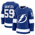 Yuxns TB.Lightning #59 Jake Guentzel Blue Home Premium Jerseys