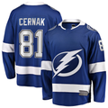 Yuxns TB.Lightning #81 Erik Cernak Blue Home Breakaway Player Jerseys