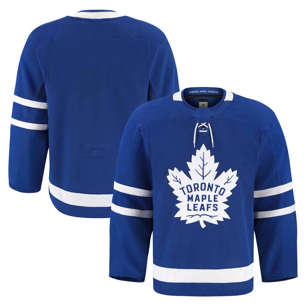 Yuxns TM.Leafs Blue Home Authentic Pro Jerseys