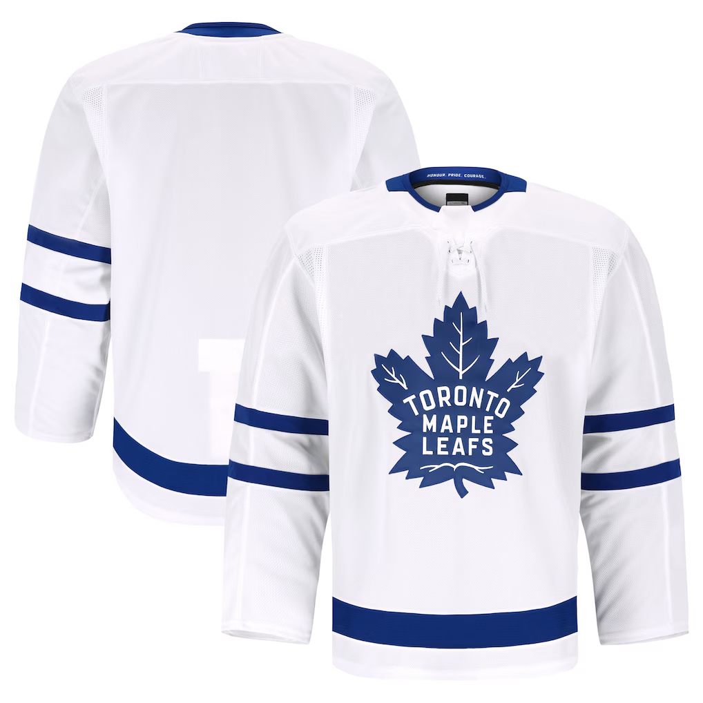 Yuxns TM.Leafs White Away Authentic Pro Jerseys