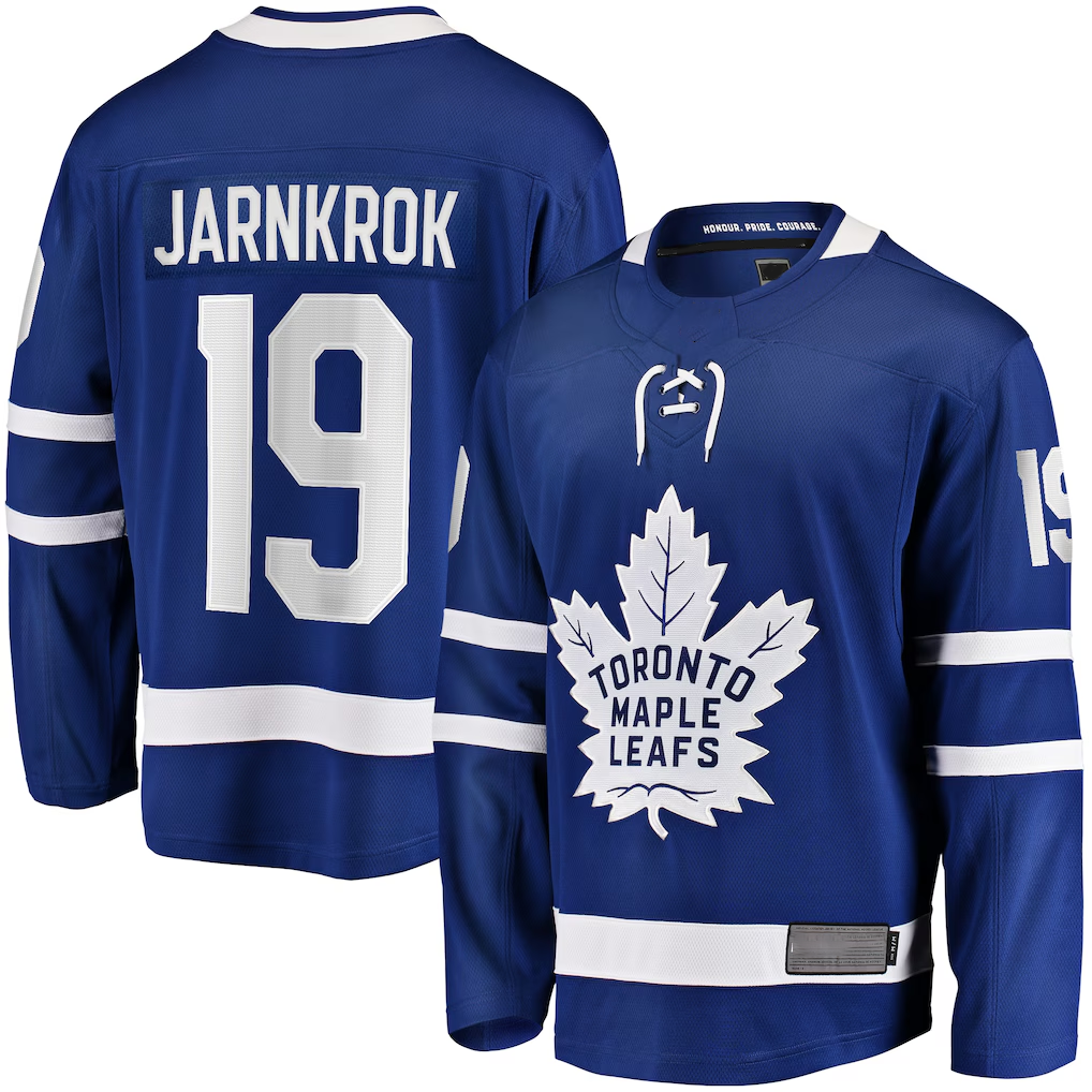 Yuxns TM.Leafs #19 Calle Jarnkrok Blue Home Breakaway Player Jerseys