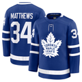 Yuxns TM.Leafs #34 Auston Matthews Blue Home Premium Jerseys