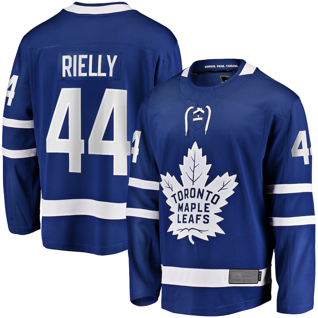 Yuxns TM.Leafs #44 Morgan Rielly Blue Home Breakaway Player Jerseys
