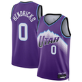 Yuxns U.Jazz #0 Taylor Hendricks Purple Swingman Stitched Jerseys- Icon Edition