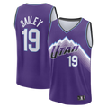 Yuxns U.Jazz #19 Ace Bailey Purple Fast Break Replica Stitched Jerseys- Icon Edition