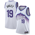 Yuxns U.Jazz #19 Ace Bailey White Swingman Stitched Jerseys- Association Edition