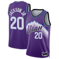 Yuxns U.Jazz #20 Jaren Jackson Jr. Purple Swingman Stitched Jerseys- Icon Edition