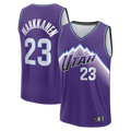 Yuxns U.Jazz #23 Lauri Markkanen Purple Fast Break Replica Stitched Jerseys - Icon Edition