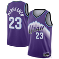 Yuxns U.Jazz #23 Lauri Markkanen Purple Swingman Stitched Jerseys - Icon Edition