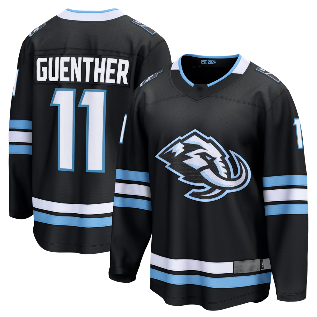 Yuxns U.Mammoth #11 Dylan Guenther Black Home Breakaway Player Jerseys
