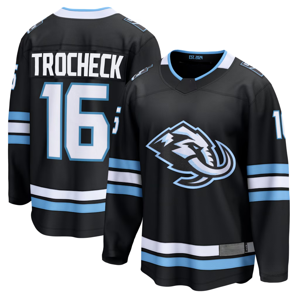 Yuxns U.Mammoth #16 Vincent Trocheck Black Home Breakaway Jerseys