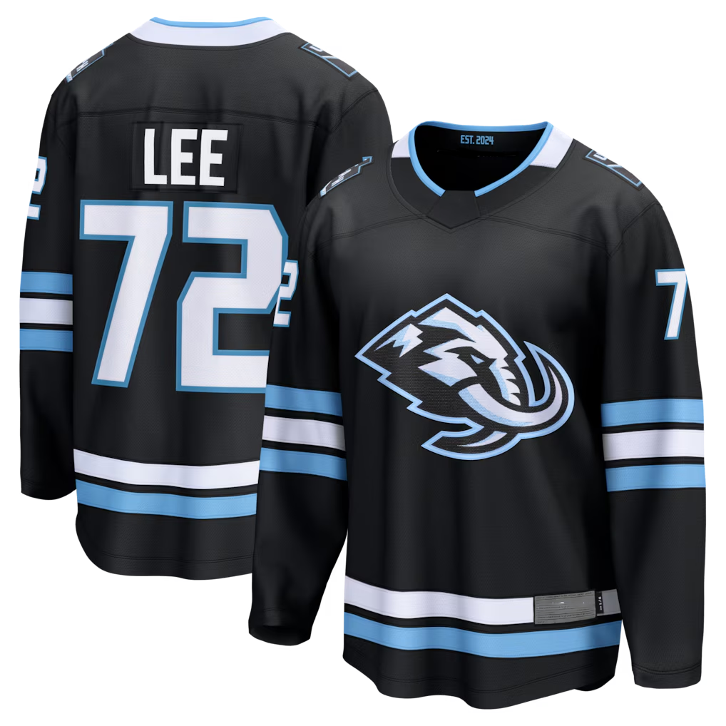 Yuxns U.Mammoth #72 Anders Lee Black Home Breakaway Jerseys
