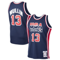 Yuxns USA #13 Chris Mullin Mitchell & Ness Navy 1992 Dream Team Authentic Stitched Jerseysdition£¨¸±±¾£©