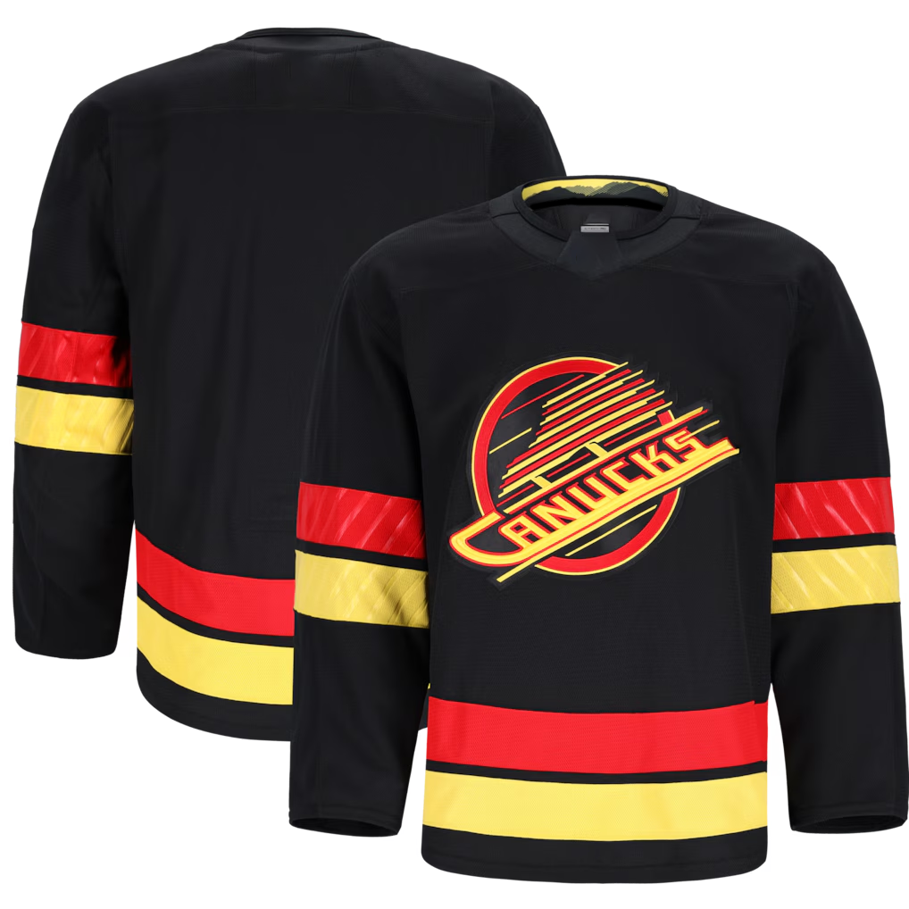 Yuxns V.Canucks Black Alternate Authentic Pro Jerseys