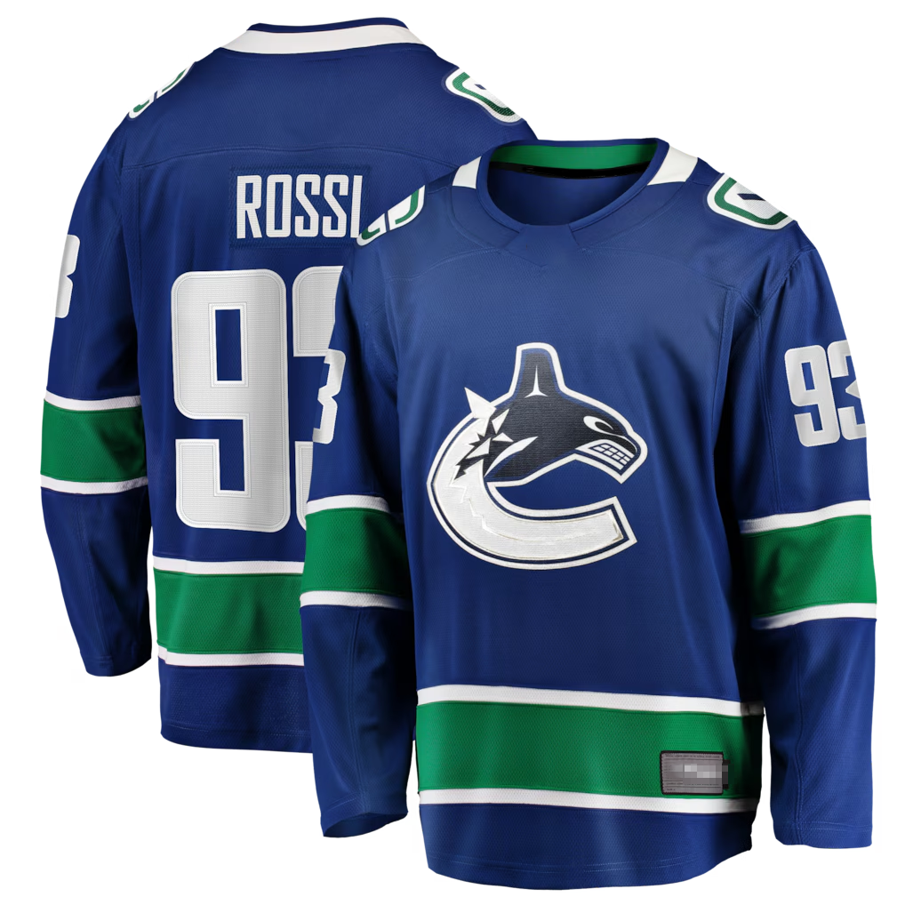 Yuxns V.Canucks #93 Marco Rossi Blue Home Premier Breakaway Player Jerseys