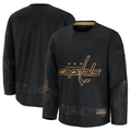Yuxns W.Capitals Black 2024 Military Appreciation Practice Jerseys