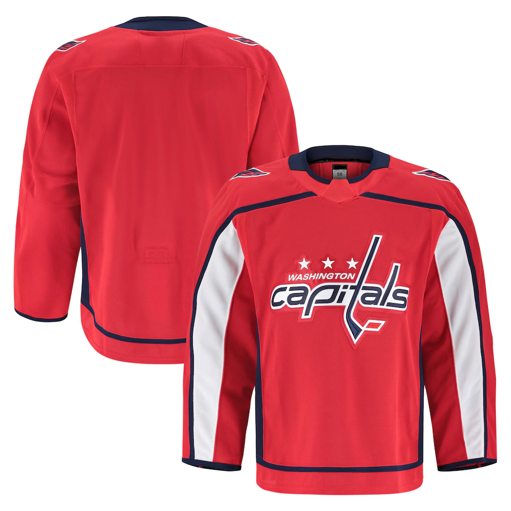 Yuxns W.Capitals Red Home Premium Jerseys