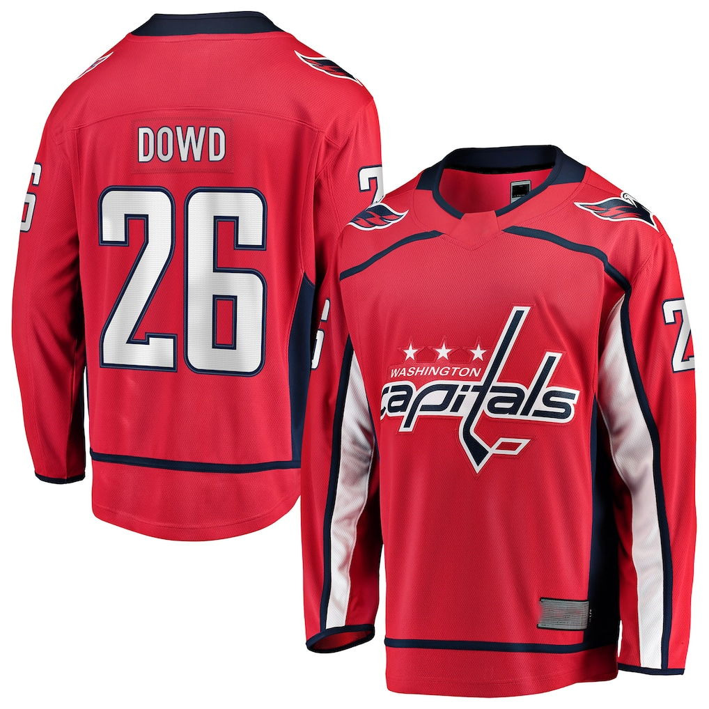 Yuxns W.Capitals #26 Nic Dowd Red Home Breakaway Player Jerseys