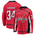 Yuxns W.Capitals #34 Justin Sourdif Red Home Breakaway Jerseys