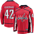 Yuxns W.Capitals #42 Martin Fehervary Red Home Breakaway Player Jerseys