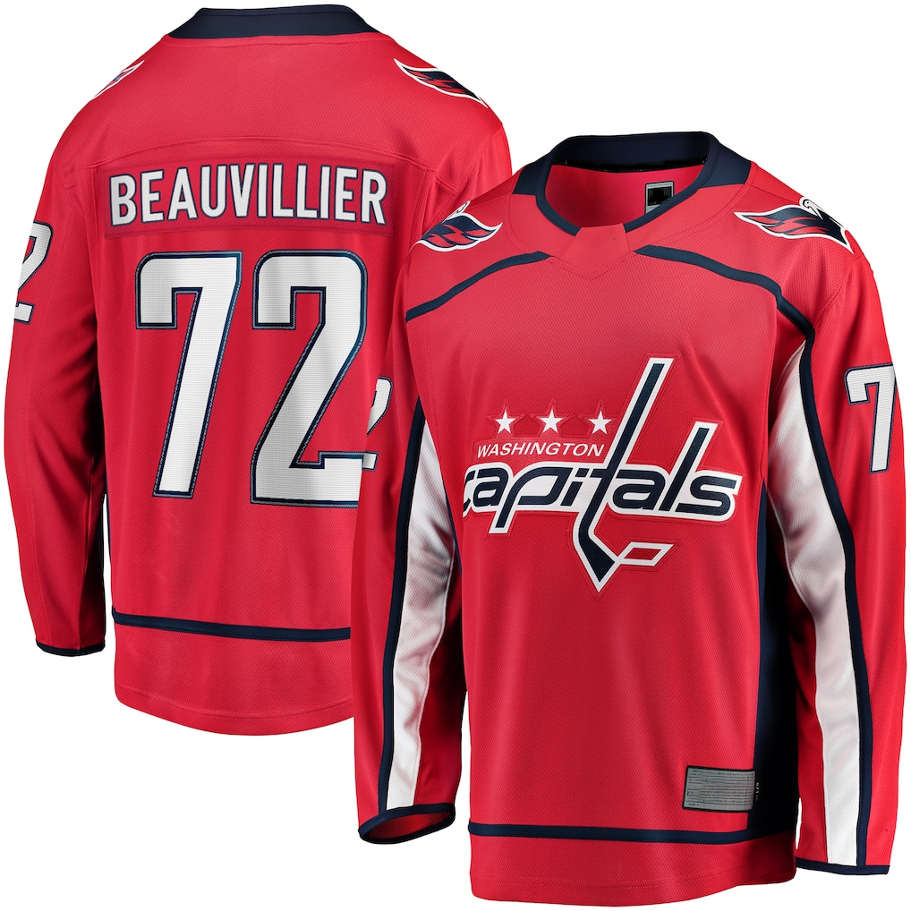 Yuxns W.Capitals #72 Anthony Beauvillier Red Home Breakaway Jerseys