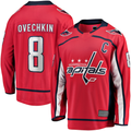 Yuxns W.Capitals #8 Alexander Ovechkin Red Captain Patch Home Breakaway Jerseys