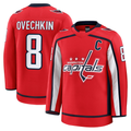 Yuxns W.Capitals #8 Alexander Ovechkin Red Home Premium Jerseys